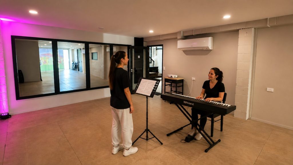 Private Singing lessons Brisbane Studio Hire