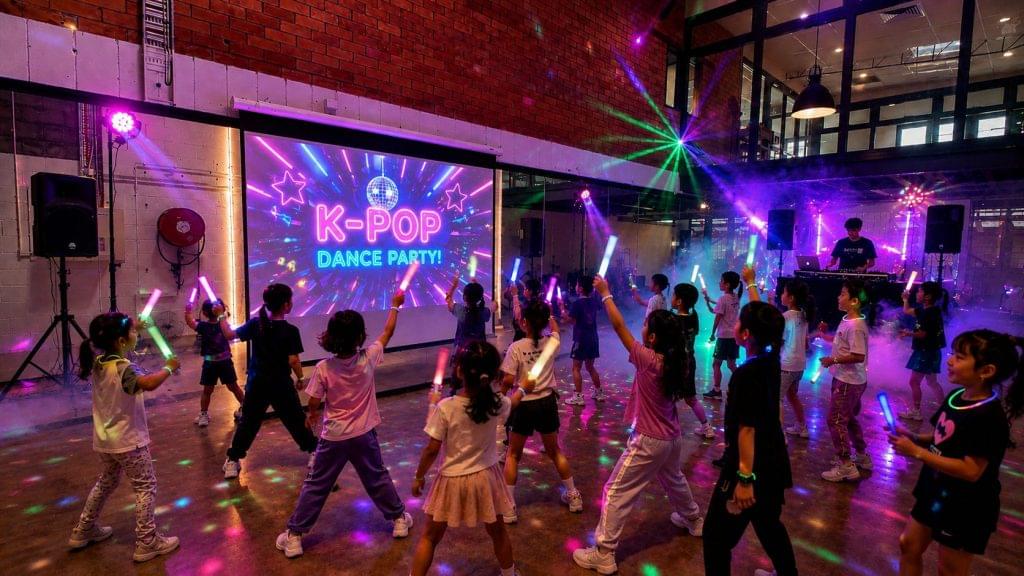 K-Pop Birthday party event studio hire Brisbane